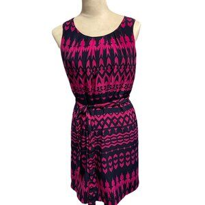 2/$20 Forever 21 Oversized Navy & Fuchsia Sheath mini dress - size XS/S